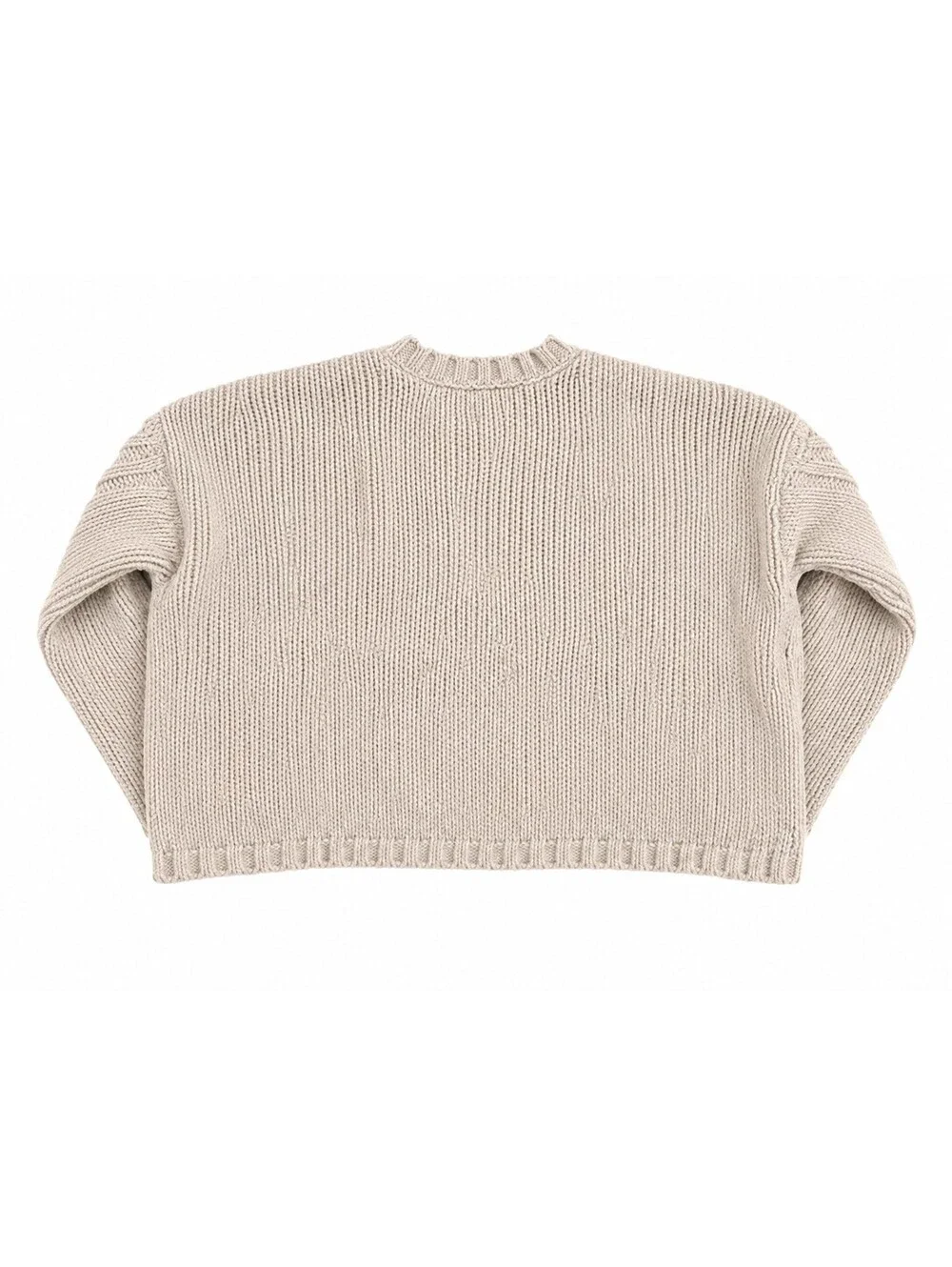 Justice Girls Beige Metallic Cable Knit Sweater – Size L (12/14)